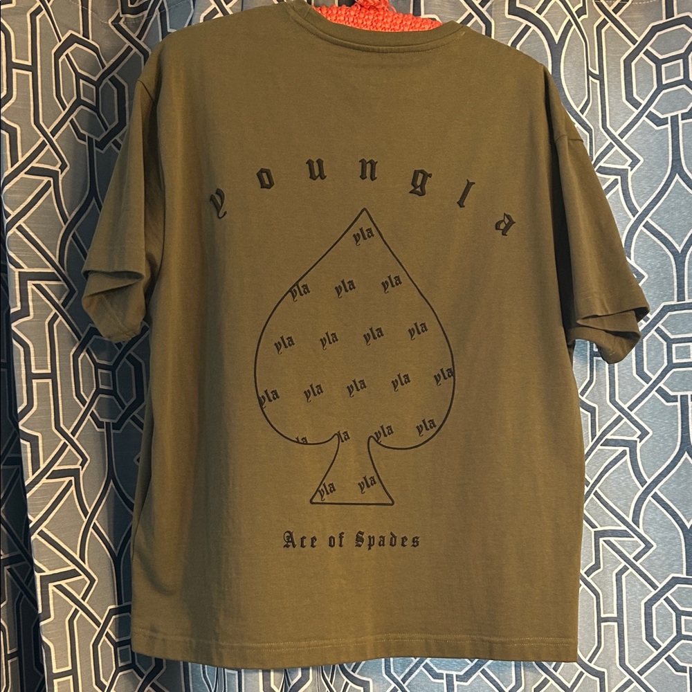 YoungLA Ace of Spades Olive Tee